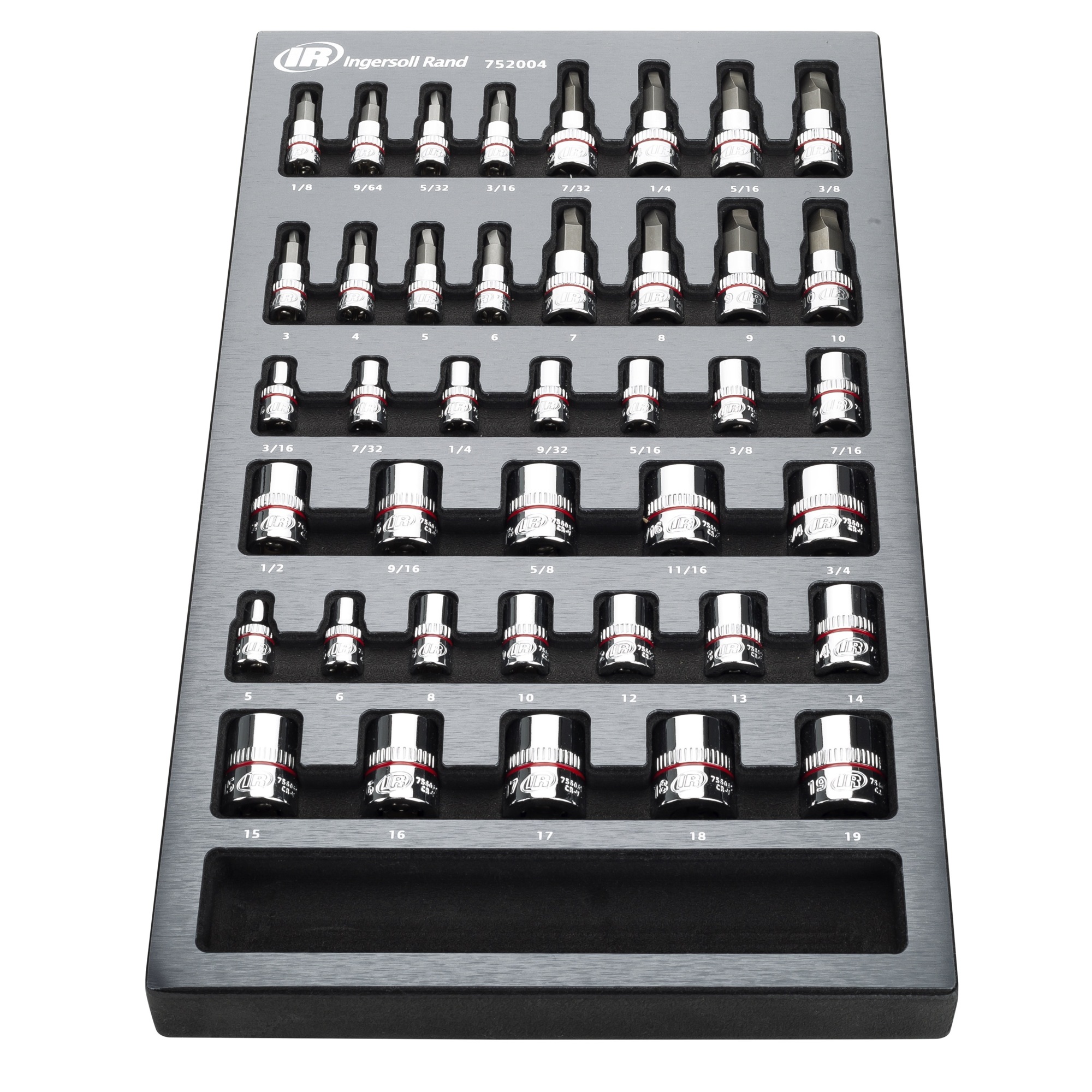 Ingersoll Rand 40-Pc. Nonslip Socket + Bit Socket Set, Model #752004